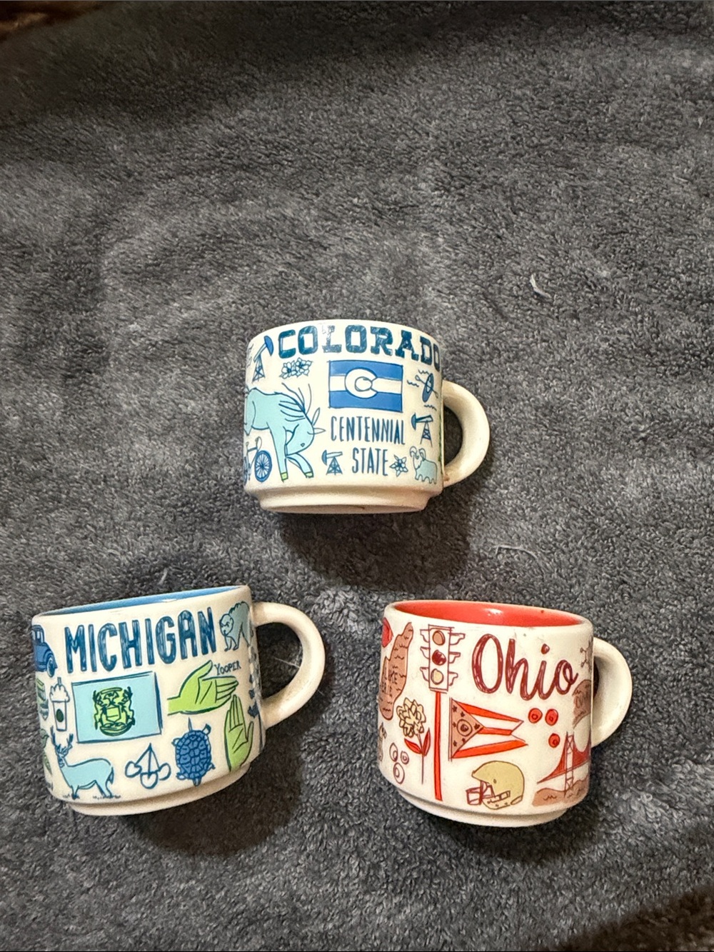Starbucks collections mini Themed Ceramic Coffee Mug - Colorado (Blue)